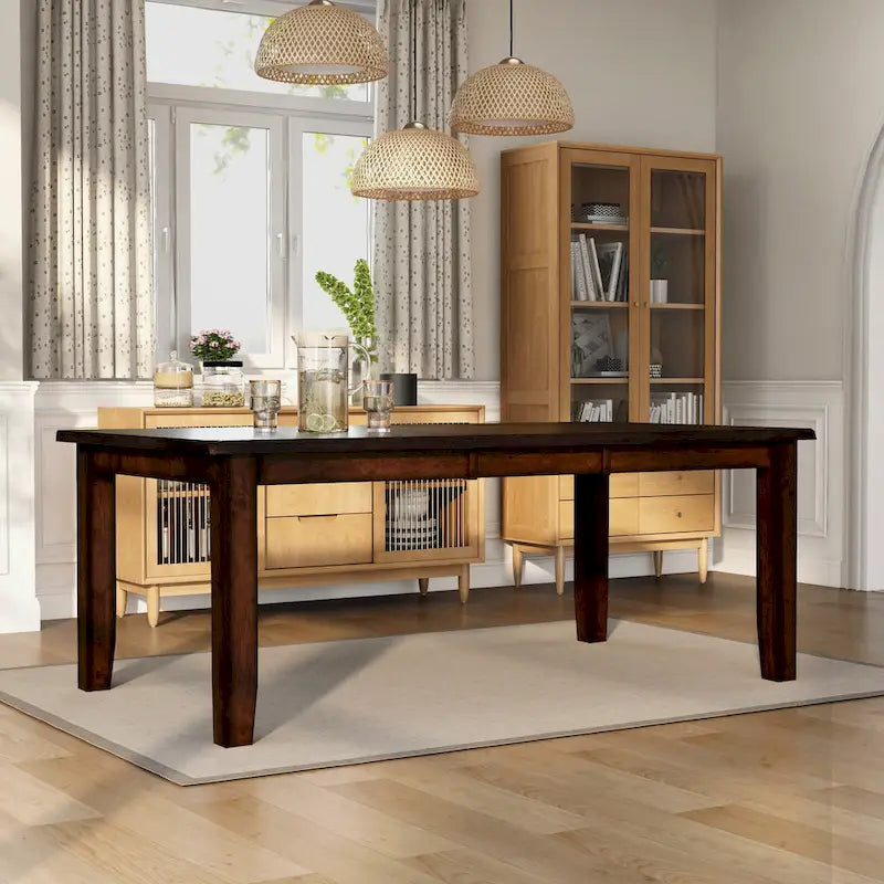 Table à manger extensible de 78 pouces Paur Cottage Cherry de Furniture of America