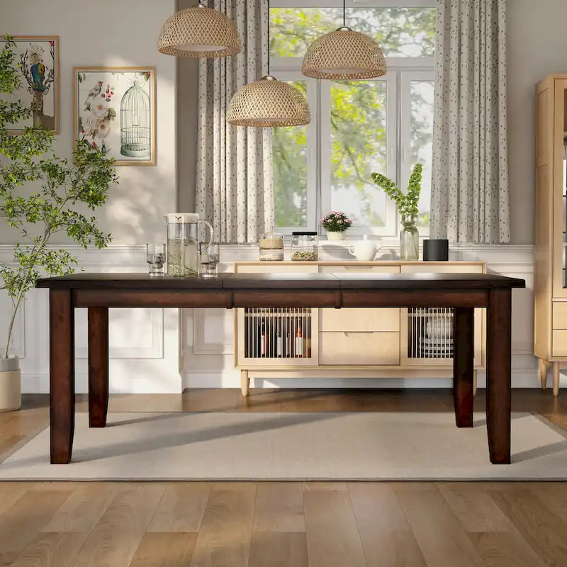 Table à manger extensible de 78 pouces Paur Cottage Cherry de Furniture of America