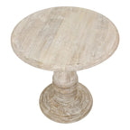Table d'appoint ronde Kafe Natural en manguier par East at Main