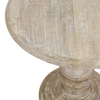 Table d'appoint ronde Kafe Natural en manguier par East at Main