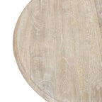 Table d'appoint ronde Kafe Natural en manguier par East at Main