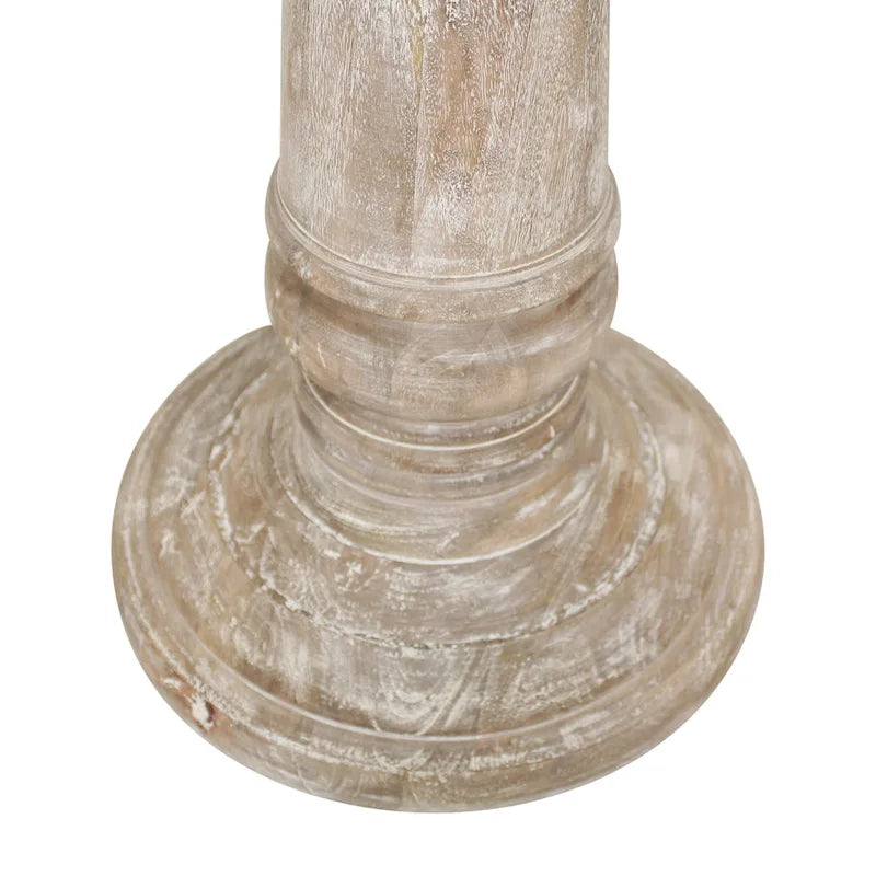 Table d'appoint ronde Kafe Natural en manguier par East at Main