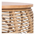 Table basse ronde en rotin Doolittle