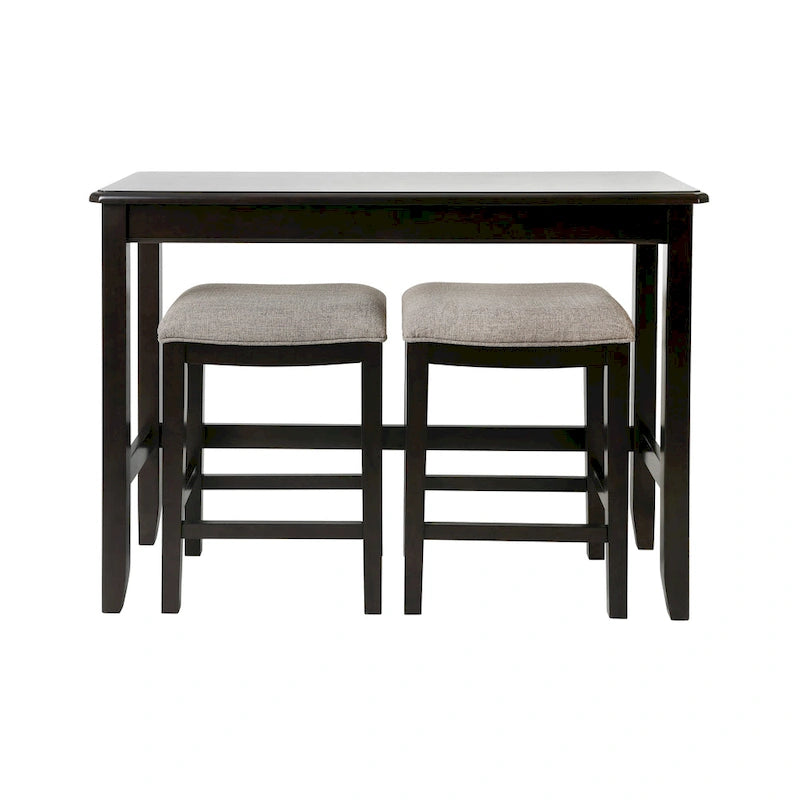 Console de salon hauteur pub avec deux tabourets hauteur comptoir