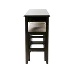 Console de salon hauteur pub avec deux tabourets hauteur comptoir