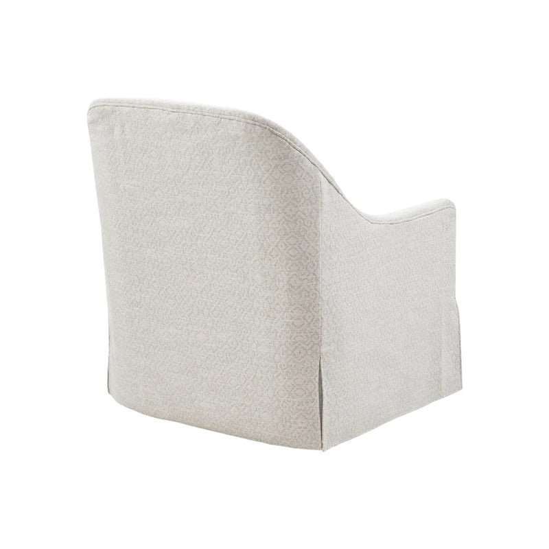 Fauteuil planeur pivotant Doane 360 degrés ivoire/noir