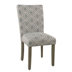 Chaise de salle à manger géométrique HomePop Parsons gris cendré (Lot de 2)