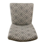 Chaise de salle à manger géométrique HomePop Parsons gris cendré (Lot de 2)