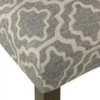 Chaise de salle à manger géométrique HomePop Parsons gris cendré (Lot de 2)