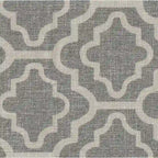 Chaise de salle à manger géométrique HomePop Parsons gris cendré (Lot de 2)