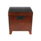 Table basse coffre de rangement Liatris de style transitionnel en bois d'expresso par SEI Furniture