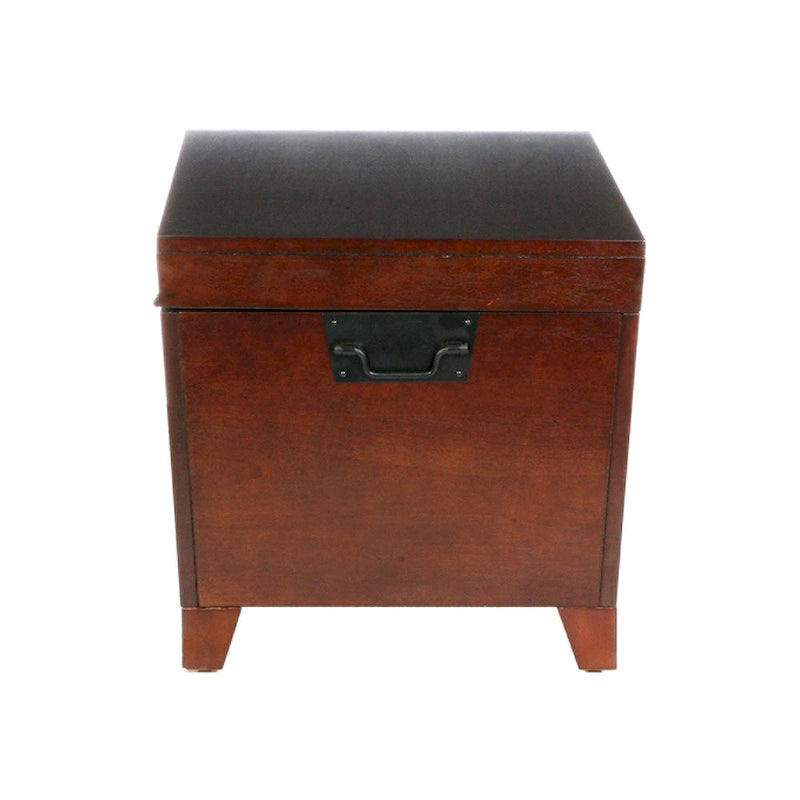 Table basse coffre de rangement Liatris de style transitionnel en bois d'expresso par SEI Furniture