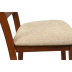 Ensemble de salle à manger 9 pièces en bois Karven de Roundhill Furniture, table à manger extensible à tréteaux avec 8 chaises, noyer foncé