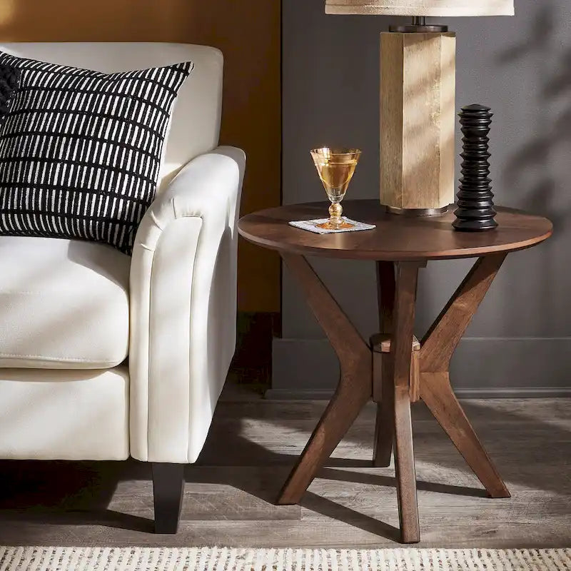 Tables à la finition noyer Rondo Mid-Century par iNSPIRE Q Modern