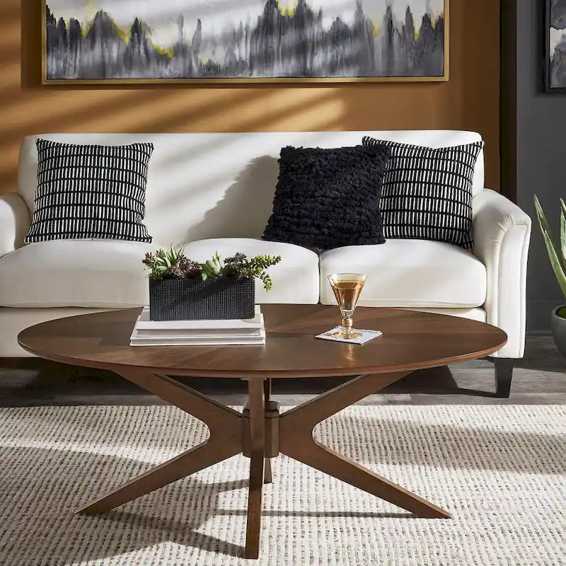 Tables à la finition noyer Rondo Mid-Century par iNSPIRE Q Modern