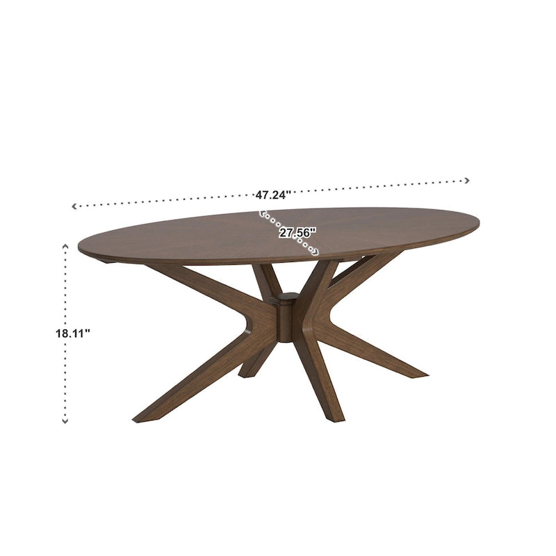 Tables à la finition noyer Rondo Mid-Century par iNSPIRE Q Modern