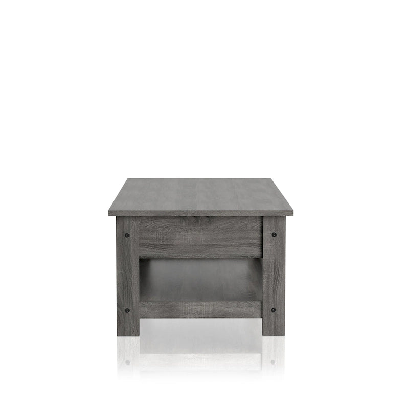 Table basse Aranda Rustic Grey 43 pouces en bois à 1 étagère par Furniture of America