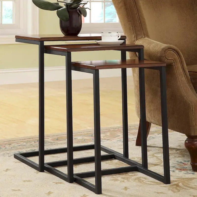 Carolina Living Ensemble de tables gigognes Addison