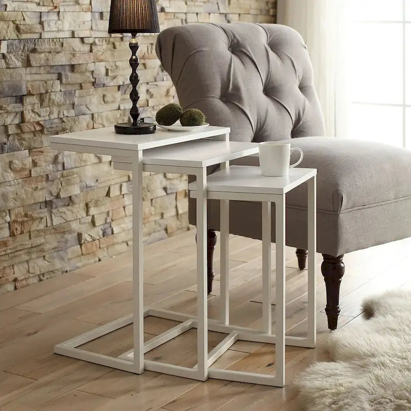 Carolina Living Ensemble de tables gigognes Addison