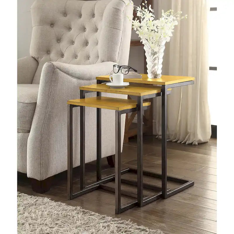 Carolina Living Ensemble de tables gigognes Addison
