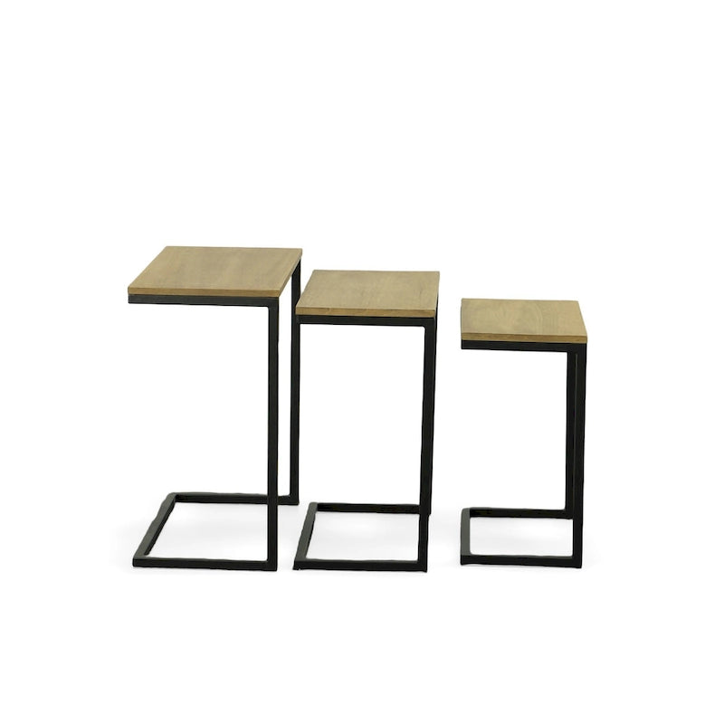 Carolina Living Ensemble de tables gigognes Addison