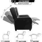 BOSSIN Fauteuil inclinable de jeu Style course Dossier haut Fauteuil inclinable de salon Sièges de cinéma
