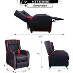 BOSSIN Fauteuil inclinable de jeu Style course Dossier haut Fauteuil inclinable de salon Sièges de cinéma