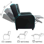 BOSSIN Fauteuil inclinable de jeu Style course Dossier haut Fauteuil inclinable de salon Sièges de cinéma