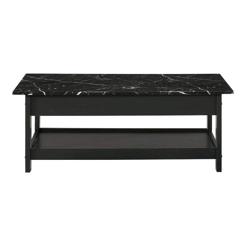 Table basse et bout de canapé en hévéa à étagères ouvertes 3 pièces DH BASIC avec tiroir par Denhour