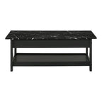Table basse et bout de canapé en hévéa à étagères ouvertes 3 pièces DH BASIC avec tiroir par Denhour