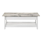 Table basse et bout de canapé en hévéa à étagères ouvertes 3 pièces DH BASIC avec tiroir par Denhour