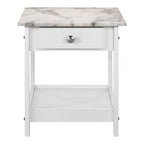 Table basse et bout de canapé en hévéa à étagères ouvertes 3 pièces DH BASIC avec tiroir par Denhour