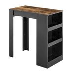 Ensemble de salle à manger 3 pièces, ensemble de table à manger hauteur comptoir pour 2 personnes, ensemble de table de cuisine compact