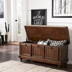 Banc de rangement Granger avec coussin en lin par iNSPIRE Q Classic