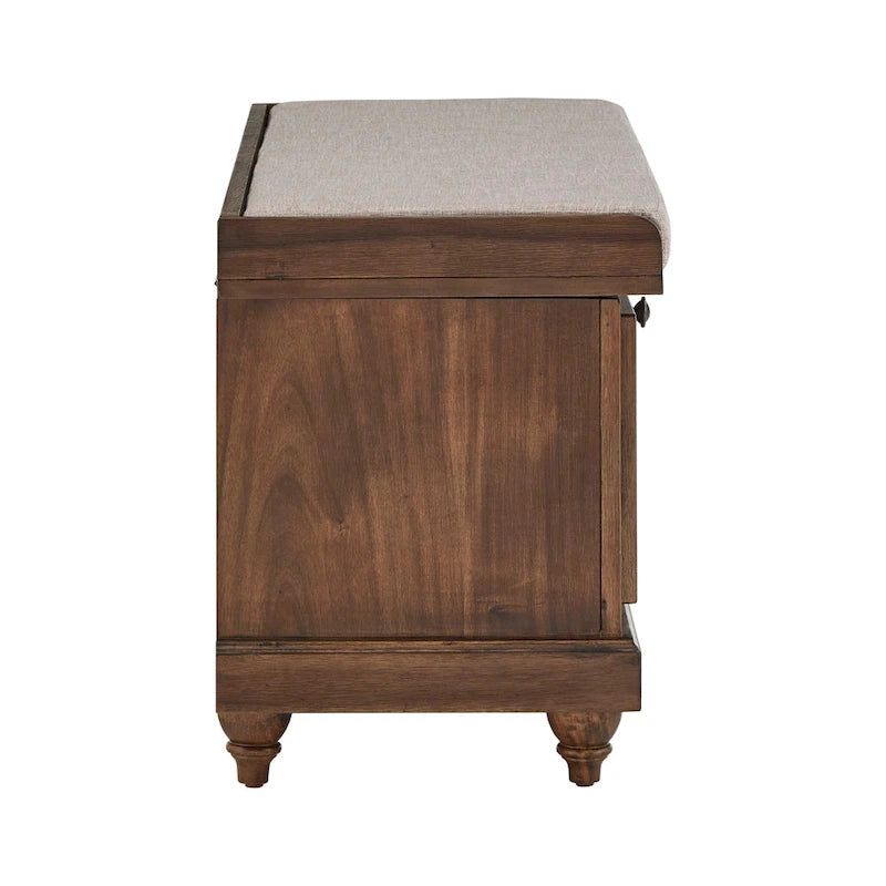 Banc de rangement Granger avec coussin en lin par iNSPIRE Q Classic