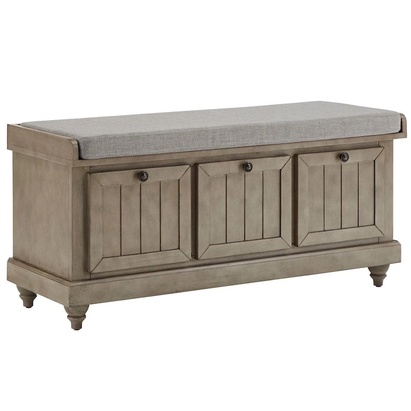 Banc de rangement Granger avec coussin en lin par iNSPIRE Q Classic