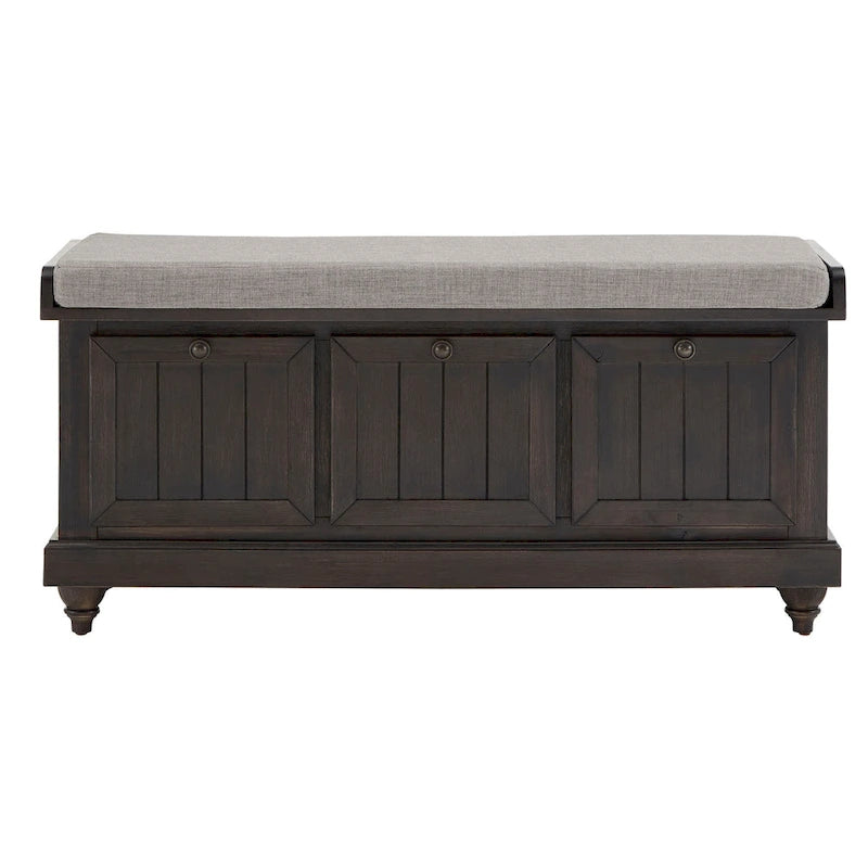Banc de rangement Granger avec coussin en lin par iNSPIRE Q Classic