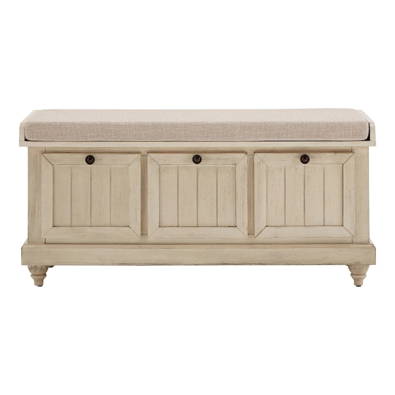 Banc de rangement Granger avec coussin en lin par iNSPIRE Q Classic