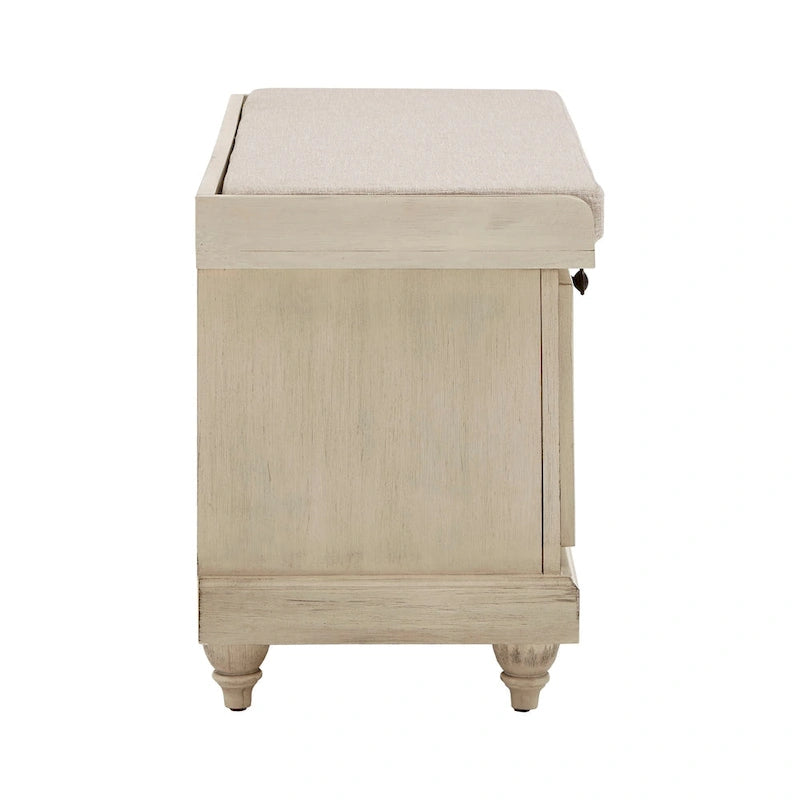 Banc de rangement Granger avec coussin en lin par iNSPIRE Q Classic