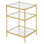 Table d'appoint en verre à 3 niveaux Royal Crest de Convenience Concepts