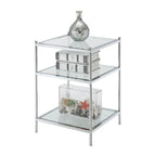 Table d'appoint en verre à 3 niveaux Royal Crest de Convenience Concepts