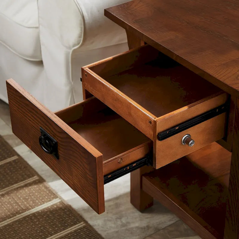 Leick Home Mission Impeccable Table d'appoint avec tiroir