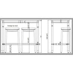 Table de bar pub Bridgeport de 42 pouces (chaises non incluses)