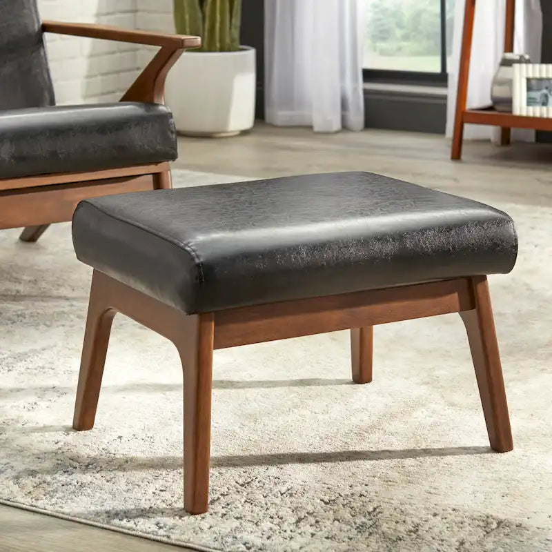 Pouffe en bois massif Bianca par Simple Living