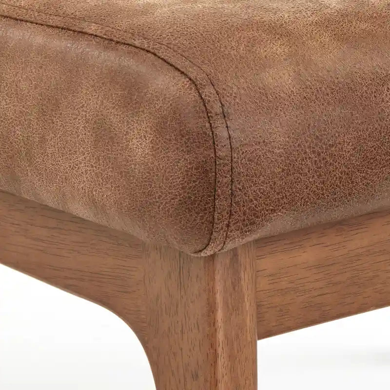 Pouffe en bois massif Bianca par Simple Living