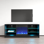 Meuble TV moderne Manhattan Electric Fireplace de 58 pouces