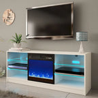 Meuble TV moderne Manhattan Electric Fireplace de 58 pouces