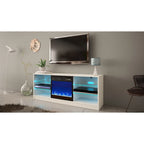 Meuble TV moderne Manhattan Electric Fireplace de 58 pouces