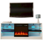 Meuble TV moderne Manhattan Electric Fireplace de 58 pouces