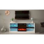 Meuble TV moderne Manhattan Electric Fireplace de 58 pouces